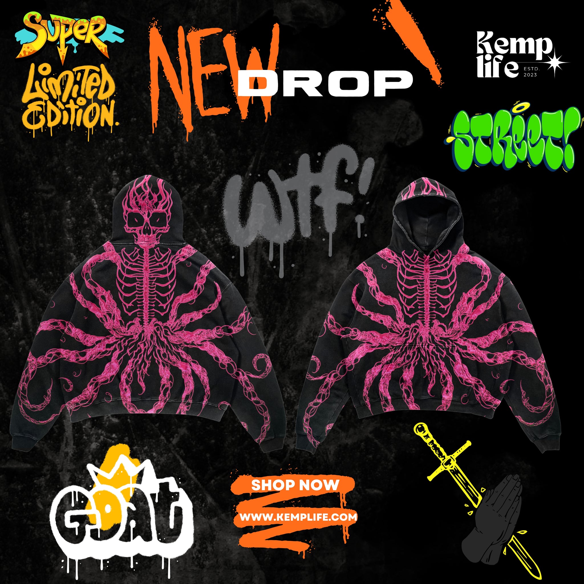 The Octopus Hoodie KEMPLIFE